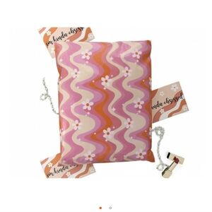 Pink and Orange Wavy Pattern Poly Bags 12x15.5
